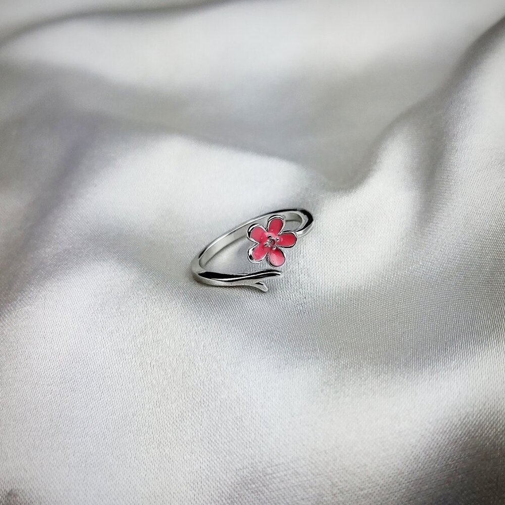 Pink Periwinkle Ring